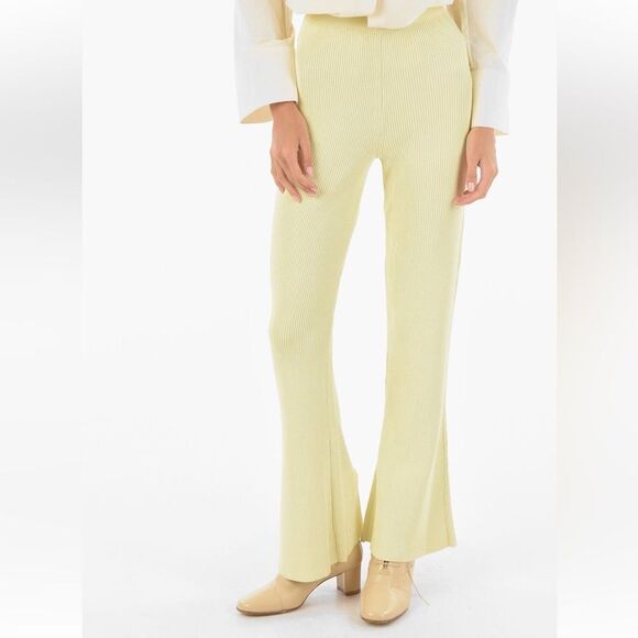 AERON Egon flared high-rise knitted trousers size medium, nwt - Picture 1 of 8